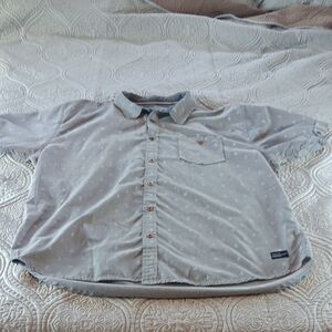 Men's Truth Substance‎ Common Sense  Gray Short Sleeve Nautical Shirt 3XL.